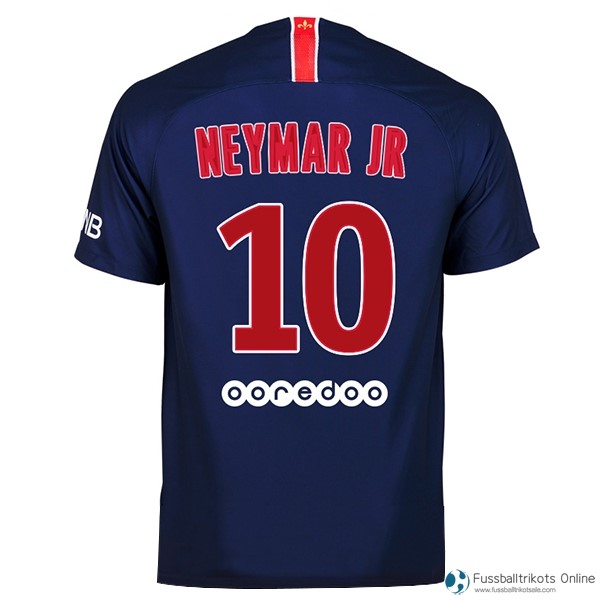 Paris Saint Germain Trikot Heim Neymar JR 2018-19 Blau Fussballtrikots Günstig